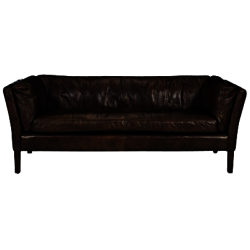 Halo Groucho Medium Aniline Leather Sofa Old Saddle Cocoa